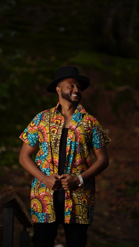 Ankara Men's long shirt