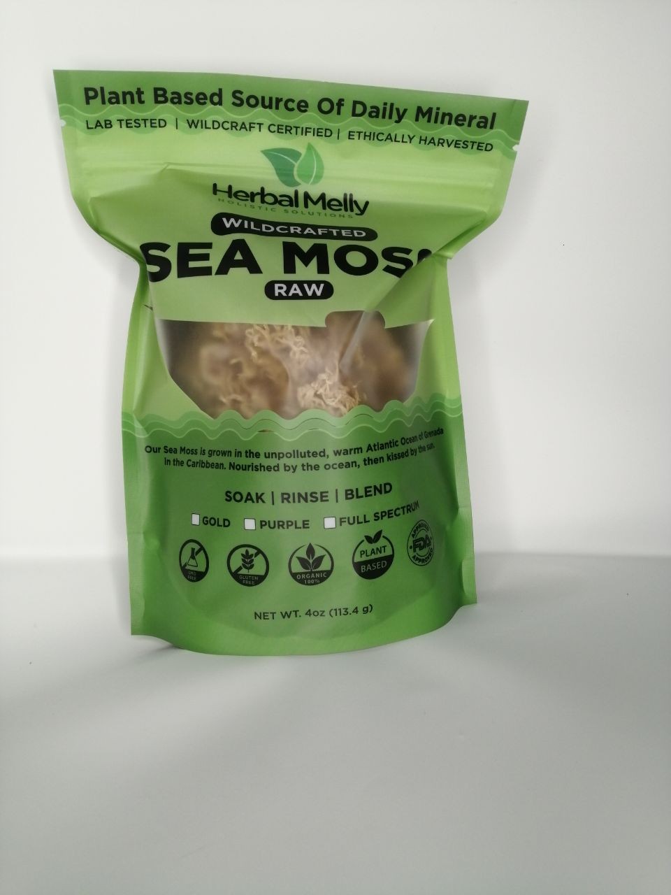 Wild Crafted Gold Sea Moss Raw 4oz