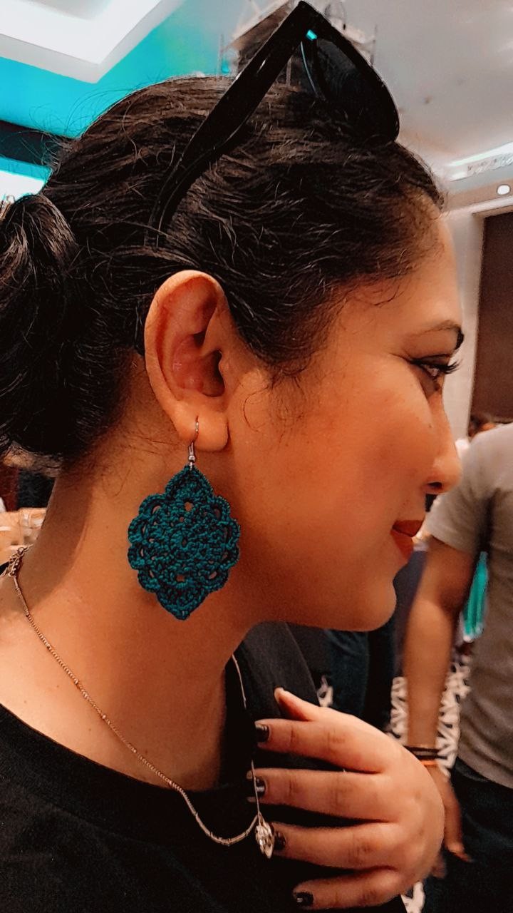 Crochet earring